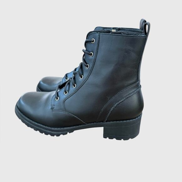 NWOT Cole Haan Black Camea Waterproof Combat Boots – Sz 9B - Picture 5 of 10